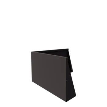 Tērauda atbalsta siena - Ārmalis - 100 x 100 x 60 cm - RAL7016 matēts (antracīta pelēks)