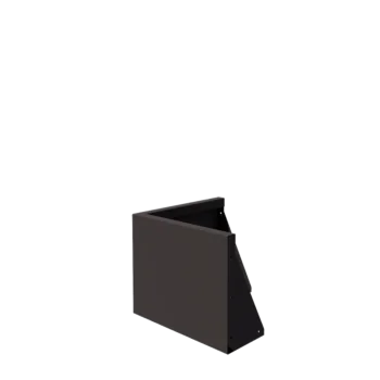 Tērauda atbalsta siena - Ārmalis - 50 x 50 x 40 cm - RAL7016 matēts (antracīta pelēks)