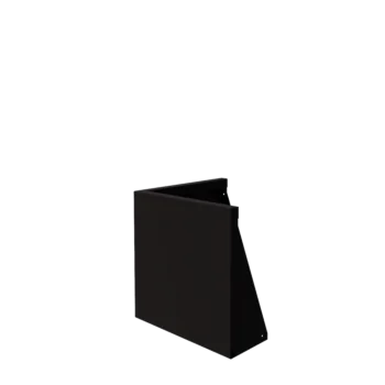 Tērauda atbalsta siena - Ārmalis - 50 x 50 x 50 cm - RAL9005 matēts (melns)