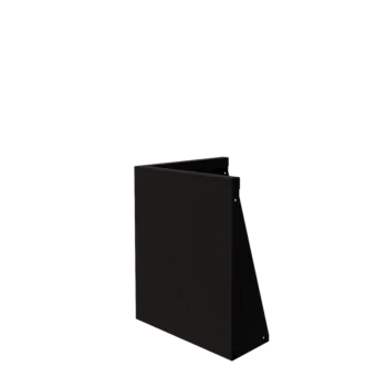 Tērauda atbalsta siena - Ārmalis - 50 x 50 x 60 cm - RAL9005 matēts (melns)