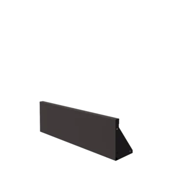 Tērauda atbalsta siena - Taisns - 100 x 30 cm - RAL7016 matēts (antracīta pelēks)