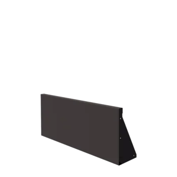 Tērauda atbalsta siena - Taisns - 100 x 40 cm - RAL7016 matēts (antracīta pelēks)