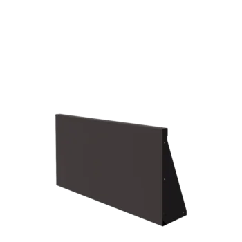 Tērauda atbalsta siena - Taisns - 100 x 50 cm - RAL7016 matēts (antracīta pelēks)