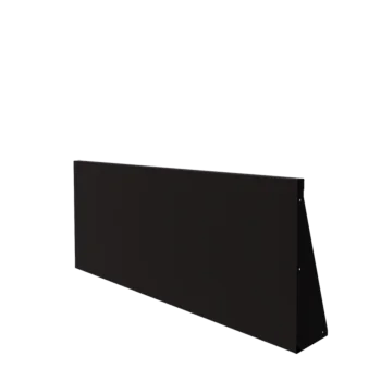 Tērauda atbalsta siena - Taisns - 150 x 60 cm - RAL9005 matēts (melns)