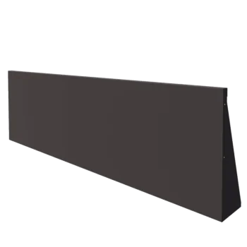 Tērauda atbalsta siena - Taisns - 200 x 60 cm - Cita RAL krāsa