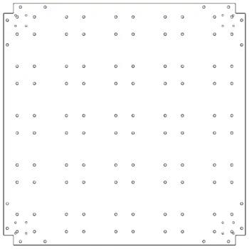 Cinkota tērauda pamatplate - 100 x 100 cm