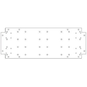 Cinkota tērauda pamatplate - 30 x 80 cm