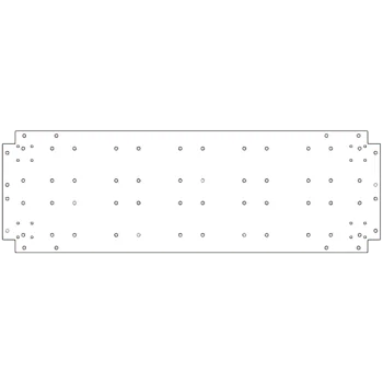 Cinkota tērauda pamatplate - 40 x 120 cm