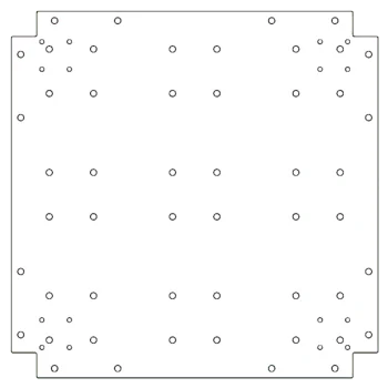 Cinkota tērauda pamatplate - 60 x 60 cm