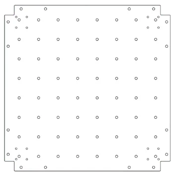Cinkota tērauda pamatplate - 70 x 70 cm