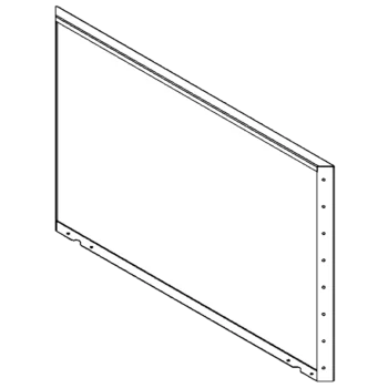 Tērauda puķu kaste - Panelis - 80 x 120 cm - RAL7016 matēts (antracīta pelēks)