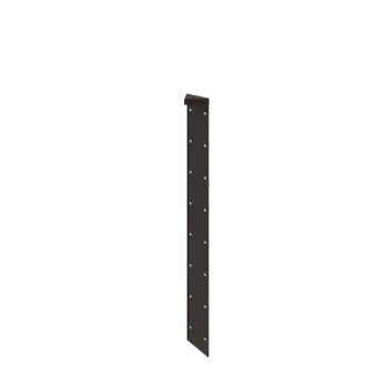 Tērauda puķu kaste - Stūra elements 180° - 80 cm - RAL7016 matēts (antracīta pelēks)