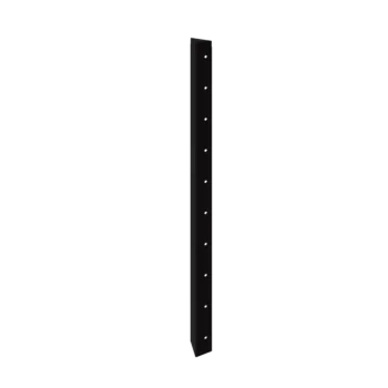Tērauda puķu kaste - Stūra elements 90° - 100 cm - RAL9005 matēts (melns)