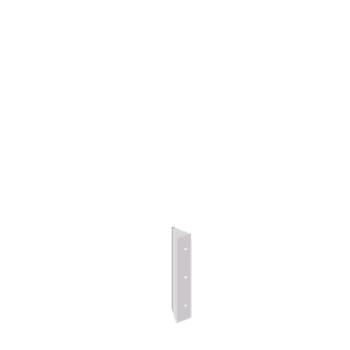 Tērauda puķu kaste - Stūra elements 90° - 30 cm - RAL9010 matēts (balts)
