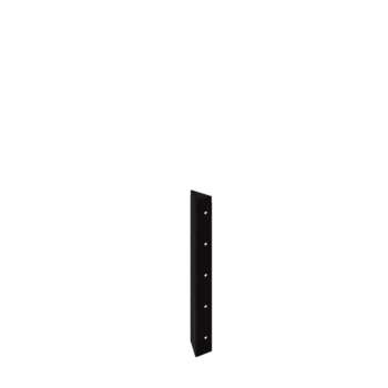 Tērauda puķu kaste - Stūra elements 90° - 50 cm - RAL9005 matēts (melns)
