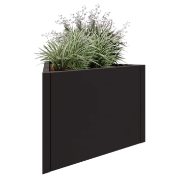 Tērauda puķu kaste - Trīsstūris Vienāds - 90,6 x 78,3 x 60 cm - Cita RAL krāsa - Bez pamatplates