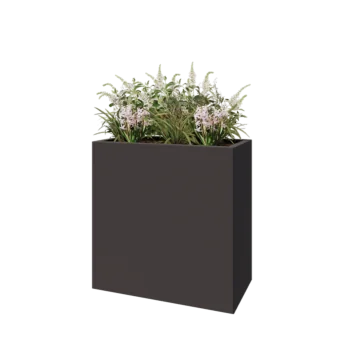 Tērauda puķu kaste - Taisnstūris - 80 x 40 x 80 cm - Cita RAL krāsa - Bez pamatplates