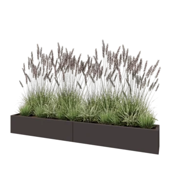 Tērauda puķu kaste XXL - Taisnstūris - 240 x 30 x 30 cm - Cita RAL krāsa - Bez pamatplates