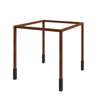 Kortena tērauda pergola - Kvadrāts - 324 x 300 x 230 cm - Ar betona pamatu