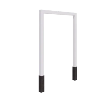 Tērauda pergola - Taisns - 200 x 230 cm - RAL9010 matēts (balts) - Ar betona pamatu