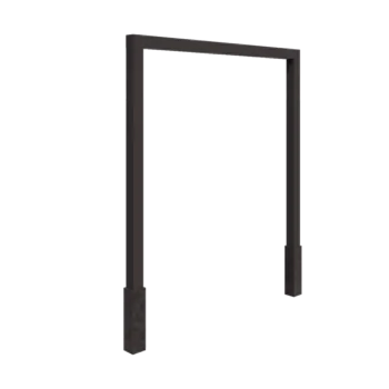Tērauda pergola - Taisns - 250 x 230 cm - Cita RAL krāsa - Ar betona pamatu