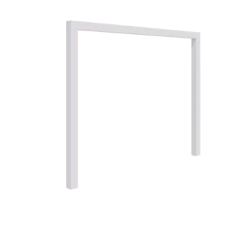 Tērauda pergola - Taisns - 300 x 230 cm - RAL9010 matēts (balts) - Bez betona pamata