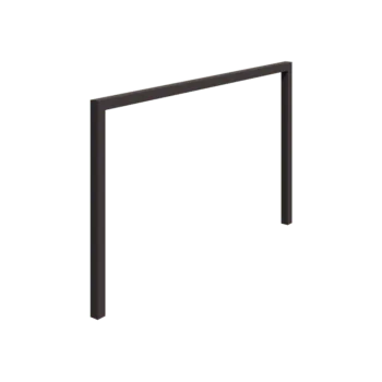 Tērauda pergola - Taisns - 400 x 230 cm - RAL7016 matēts (antracīta pelēks) - Bez betona pamata