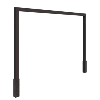 Tērauda pergola - Taisns - 400 x 230 cm - Cita RAL krāsa - Ar betona pamatu