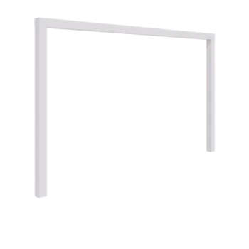Tērauda pergola - Taisns - 400 x 230 cm - RAL9010 matēts (balts) - Bez betona pamata