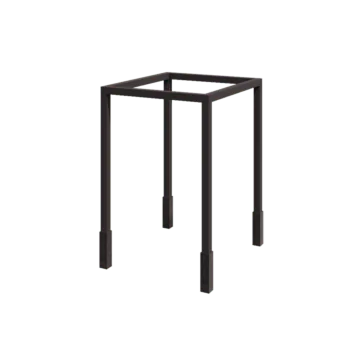 Tērauda pergola - Kvadrāts - 224 x 200 x 230 cm - RAL7016 matēts (antracīta pelēks) - Ar betona pamatu