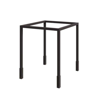 Tērauda pergola - Kvadrāts - 274 x 250 x 230 cm - RAL7016 matēts (antracīta pelēks) - Ar betona pamatu