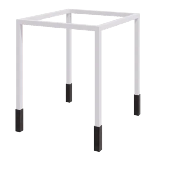 Tērauda pergola - Kvadrāts - 274 x 250 x 230 cm - RAL9010 matēts (balts) - Ar betona pamatu