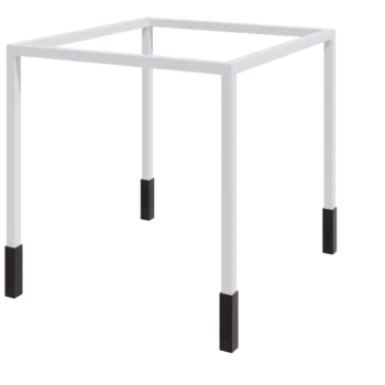 Tērauda pergola - Kvadrāts - 324 x 300 x 230 cm - RAL9010 matēts (balts) - Ar betona pamatu
