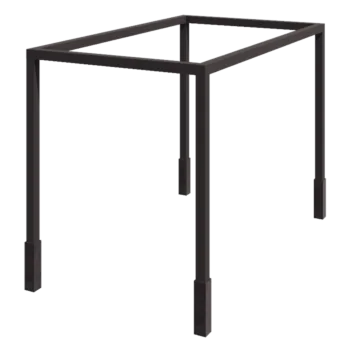 Tērauda pergola - Kvadrāts - 424 x 250 x 230 cm - Cita RAL krāsa - Ar betona pamatu