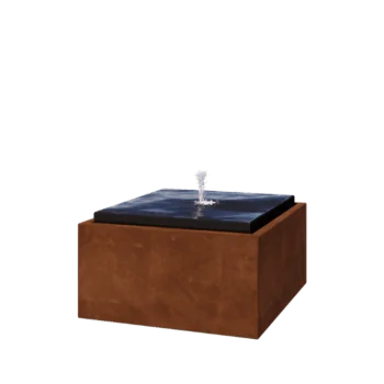 Kortena tērauda dārza strūklaka - Orin - 80 x 80 x 40 cm - Bez LED apgaismojums