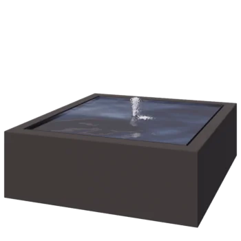 Alumīnija dārza strūklaka - Lyra - 120 x 120 x 40 cm - Cita RAL krāsa - Ar LED apgaismojums