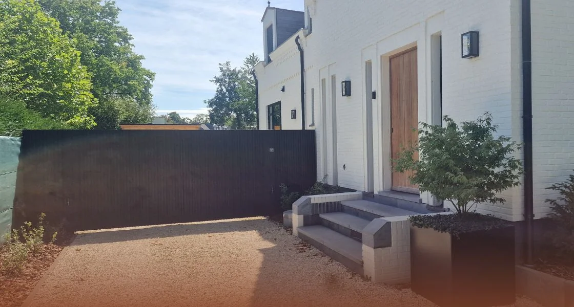 Iedvesma priekš dārza ar alejām priekšējā pusē